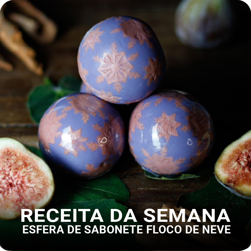 Esfera de Sabonete Floco de Neve